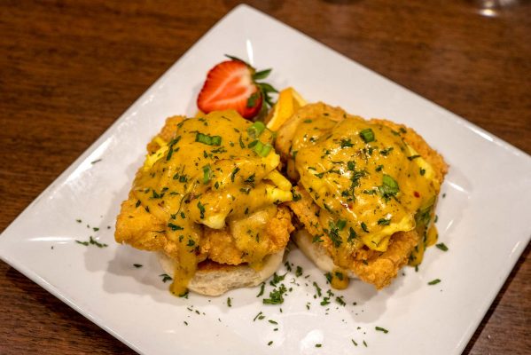 Fried Catfish Benedict